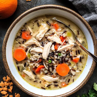 Crock Pot Chicken and Wild Rice Soup