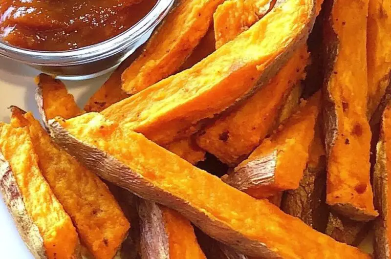 Easy Sweet Potato Fries with Curry Ketchup