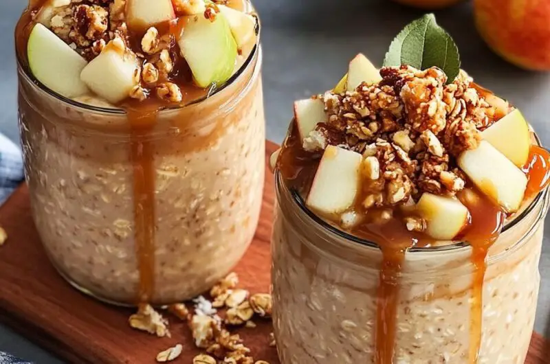 Caramel Apple Overnight Oats