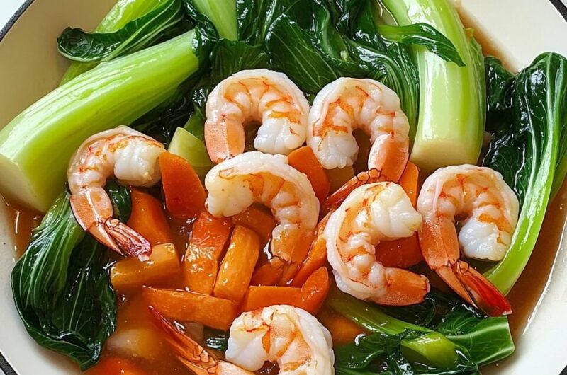 Bok Choy and Shrimp Skillet