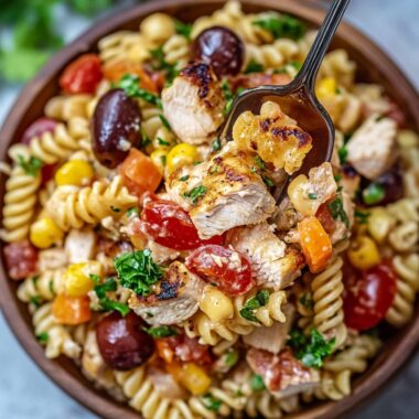 Crack Chicken Pasta Salad