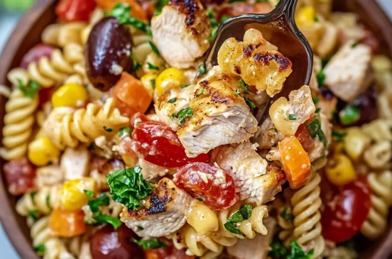 Crack Chicken Pasta Salad