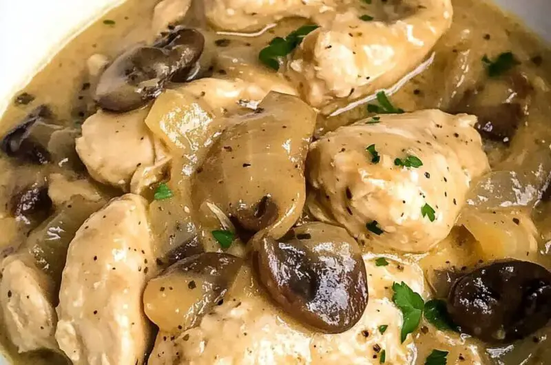 Creamy Crock Pot Chicken Marsala