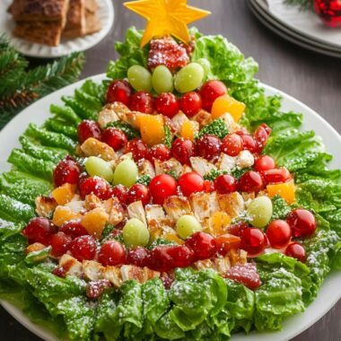 Chicken Cobb "Christmas Tree" Holiday Salad