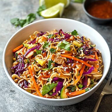 Crunchy Asian Ramen Noodle Salad