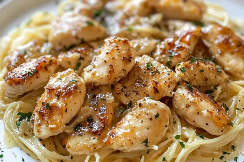 Chicken Scampi with Garlic Butter Sauce