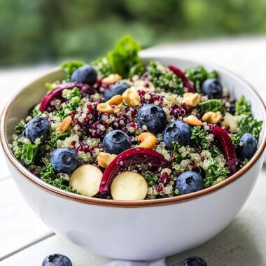 Kale Blueberry Quinoa Salad