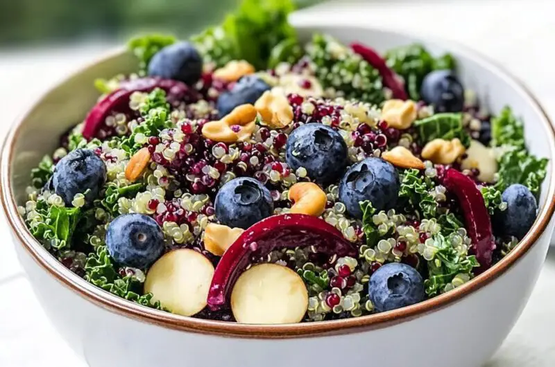 Kale Blueberry Quinoa Salad