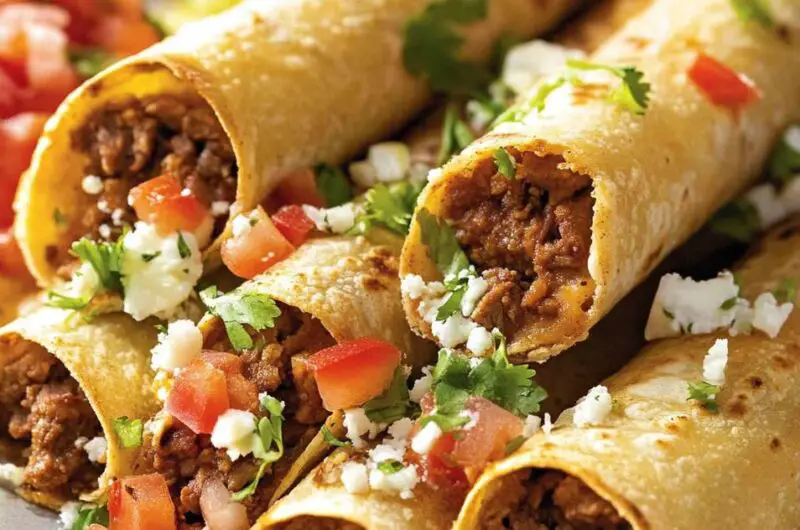 Oven-Baked Beef Taquitos