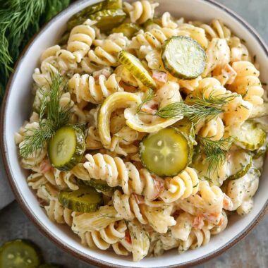 Dill Pickle Pasta Salad