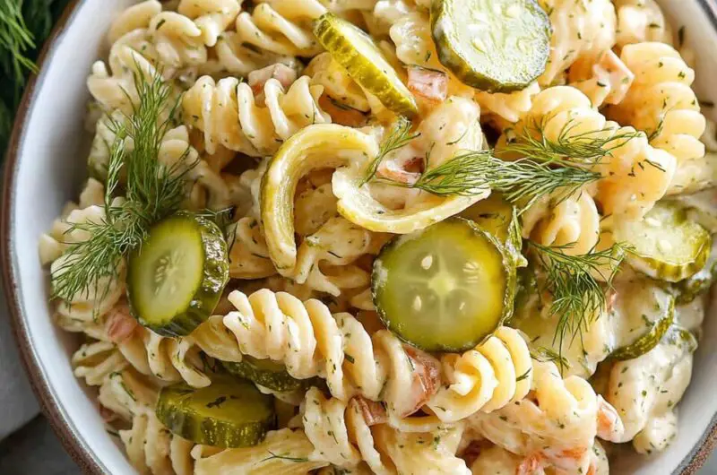 Dill Pickle Pasta Salad