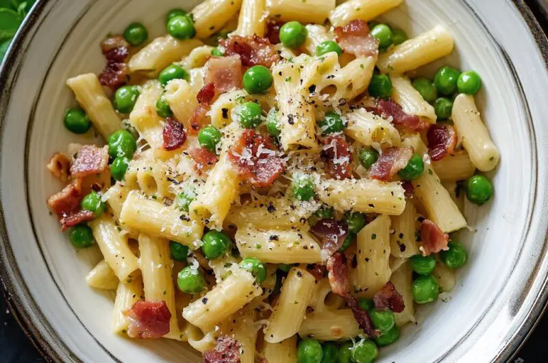 Pasta with Peas and Bacon
