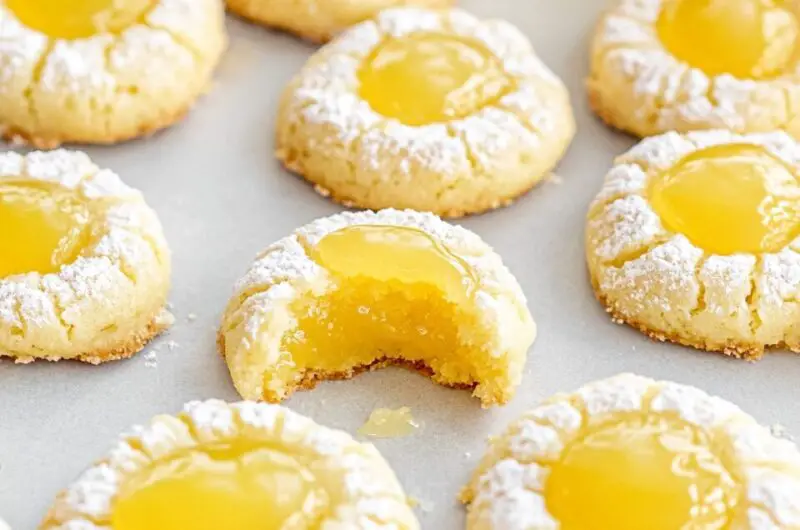 Lemon Curd Thumbprint Cookies