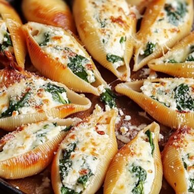 Spinach and Ricotta Stuffed Shells