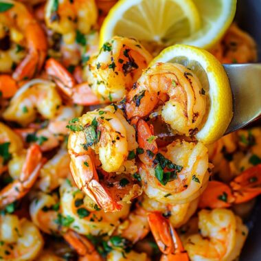 Lemon Garlic Cilantro Shrimp