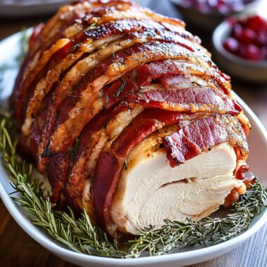 Bacon Wrapped Turkey Breast