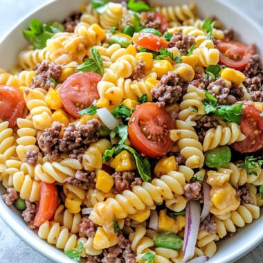 Cheeseburger Pasta Salad