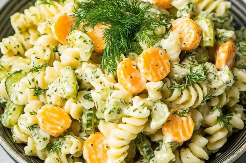 Dill Pickle Pasta Salad