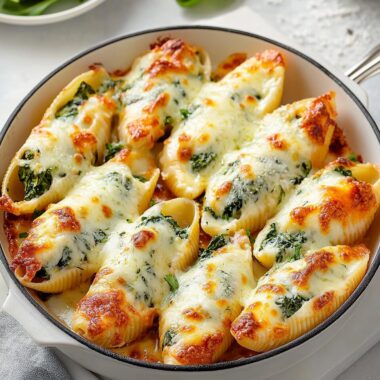 Four-Cheese Spinach Stuffed Shells