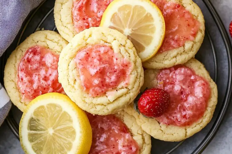 Strawberry Lemonade Cookies