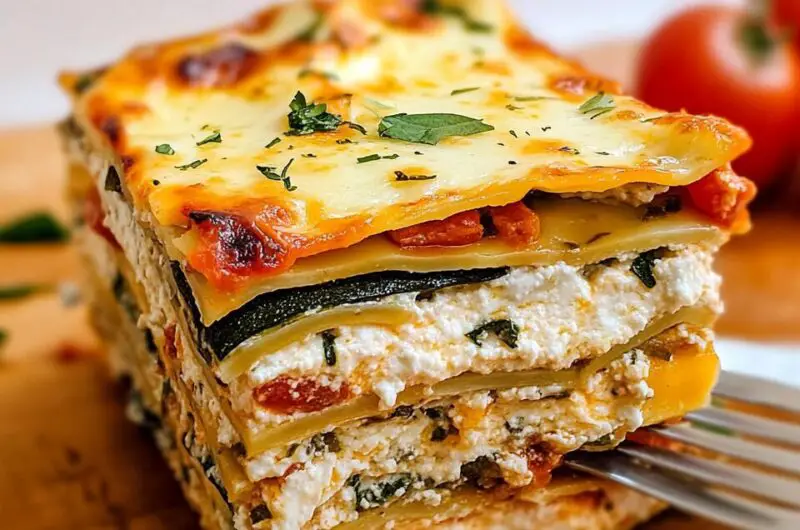 Vegetable Cottage Cheese Lasagna