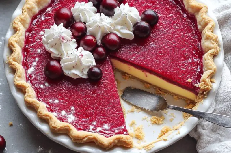 Cranberry Custard Pie