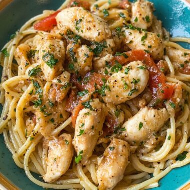 The Best Chicken Scampi Pasta