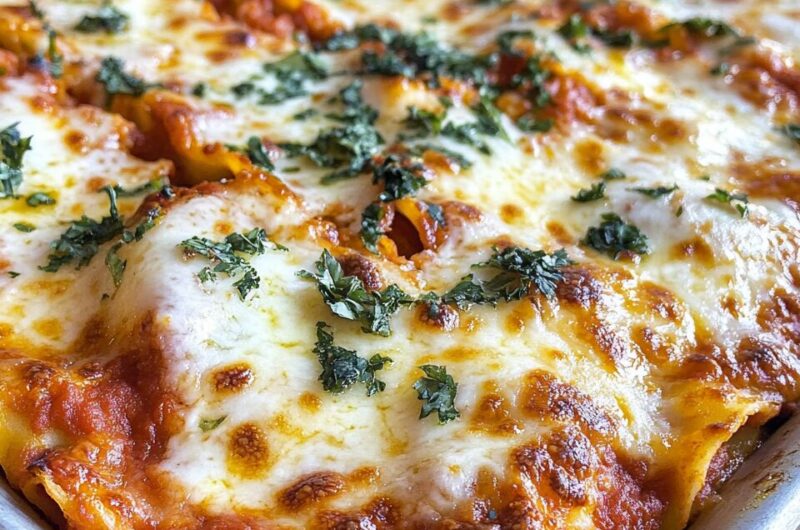 Crispy Sheet Pan Lasagna