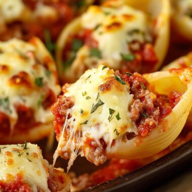 Stuffed Shells with Meat and Cheese
