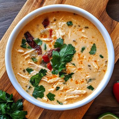 Crockpot Creamy Chicken Tortilla Soup