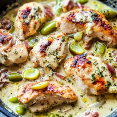 Creamy Pepperoncini Chicken Skillet
