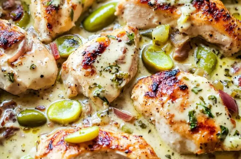 Creamy Pepperoncini Chicken Skillet
