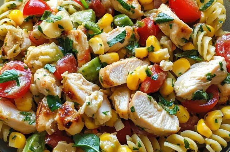 Chicken and Corn Pasta Salad