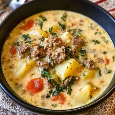 Creamy Potato Soup with Italian Sausage
