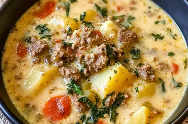 Creamy Potato Soup with Italian Sausage