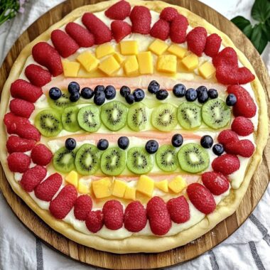 Easter Egg Fruit Pizza