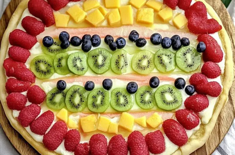 Easter Egg Fruit Pizza