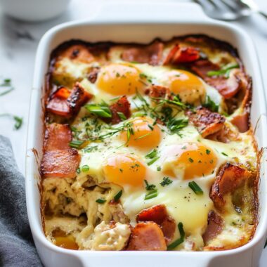 Overnight Eggs Benedict Casserole