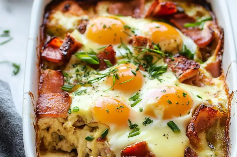 Overnight Eggs Benedict Casserole