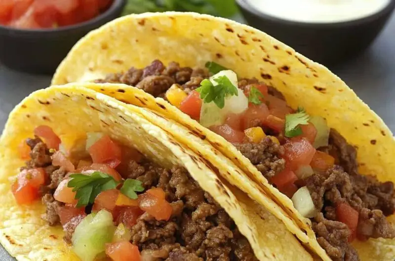 Pan-Fried Beef Tacos
