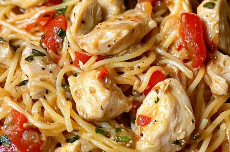 Quick and Easy Chicken Scampi Pasta