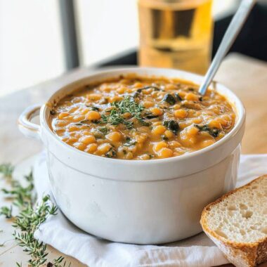 Hearty Golden French Lentil Stew