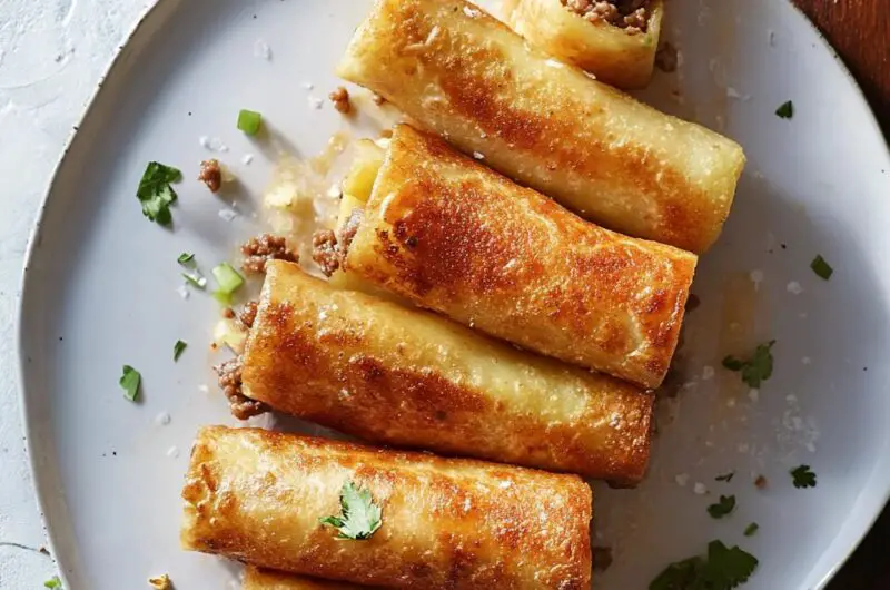 Abuelita’s Ground Beef and Potato Flautas