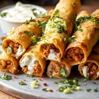 Crispy Chipotle Chicken Cream Cheese Taquitos