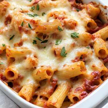 Creamy Baked Rigatoni Al Forno