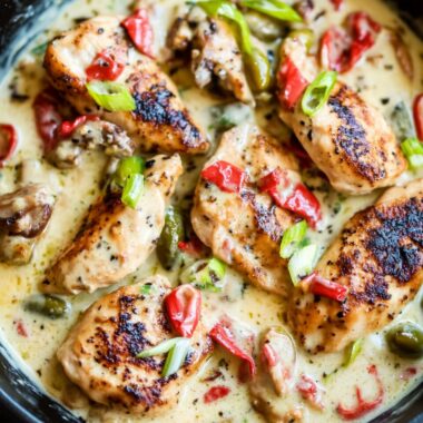 Creamy Pepperoncini Chicken Skillet