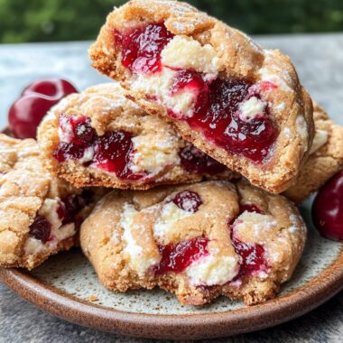 Cherry Pie Stuffed Cookies