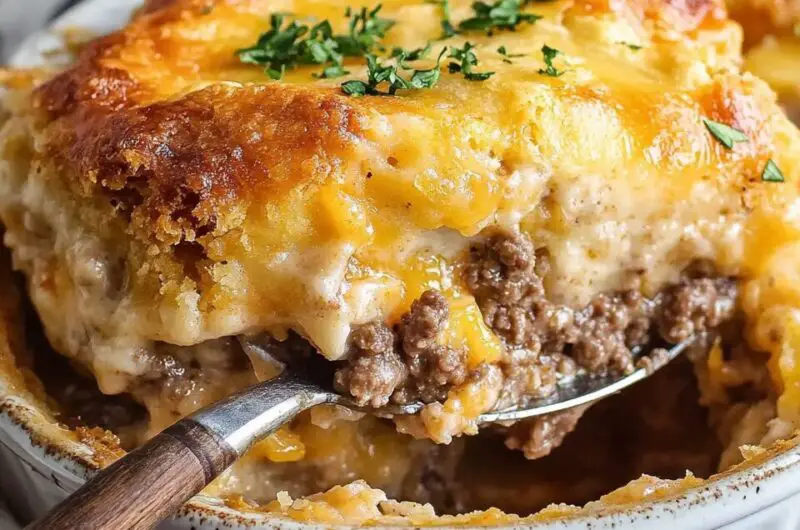 Cheddar Bay Ground Beef Cobbler