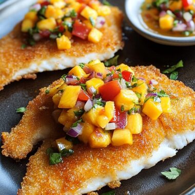 Coconut-Crusted Fish with Mango Salsa 3 Coconut-Crusted Fish with Mango Salsa