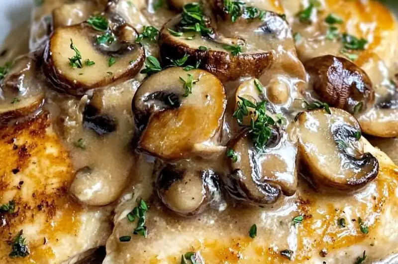 Mushroom Asiago Chicken